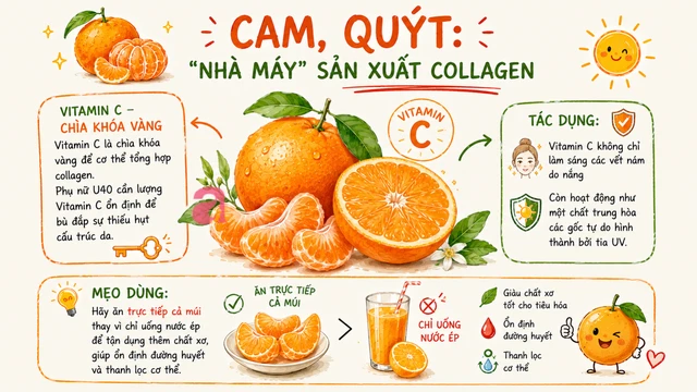 Phụ nữ U40 nên ăn 5 loại quả có tác dụng chống nắng tự nhiên trong mùa hè, ngăn tia UV, tăng sinh collagen để 60 tuổi chưa già