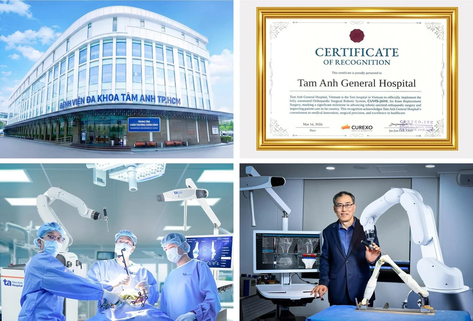 Robot AI thay khớp chuẩn xác và an toàn vượt trội đã có mặt tại Bệnh viện Tâm Anh Robot AI thay khớp chuẩn xác và an toàn vượt trội đã có mặt tại Bệnh viện Tâm Anh