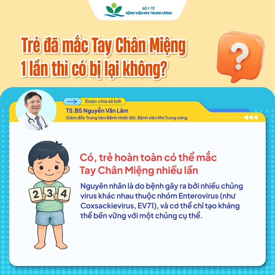 Tay chân miệng vào mùa: Trẻ có thể mắc nhiều lần, dễ chuyển nặng nếu chủ quan Tay chân miệng vào mùa: Trẻ có thể mắc nhiều lần, dễ chuyển nặng nếu chủ quan