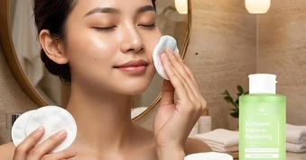 Tẩy trang êm dịu không lo chà xát cho da dầu mụn từ Actidem Derma
