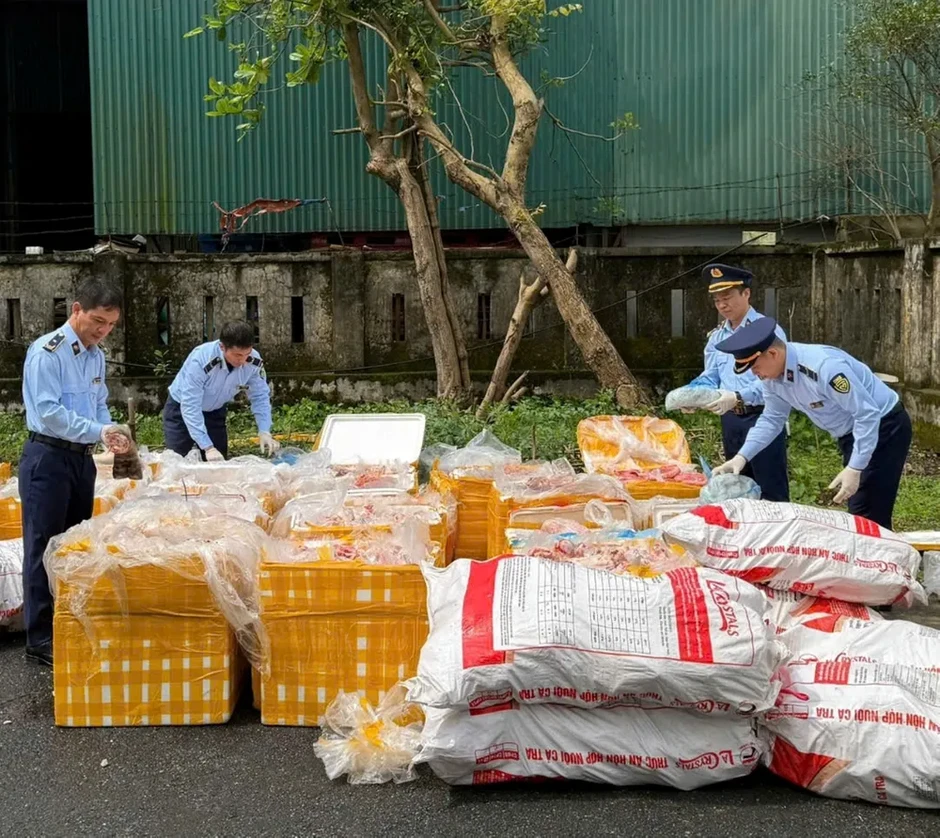 Tiêu hủy hơn 2,6 tấn nội tạng, xương động vật không rõ nguồn gốc Tiêu hủy hơn 2,6 tấn nội tạng, xương động vật không rõ nguồn gốc