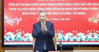 Tổng Bí thư Tô Lâm: Mỗi thầy thuốc phải là điểm tựa của người bệnh