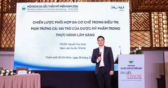 Trioderma - Dược mỹ phẩm Việt báo cáo nghiên cứu lâm sàng tại Hội nghị da liễu thẩm mỹ miền Nam 2026