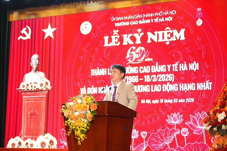 Trường Cao đẳng Y tế Hà Nội tổ chức lễ kỷ niệm 60 năm thành lập và đón nhận Huân chương Lao động hạng Nhất Trường Cao đẳng Y tế Hà Nội tổ chức lễ kỷ niệm 60 năm thành lập và đón nhận Huân chương Lao động hạng Nhất