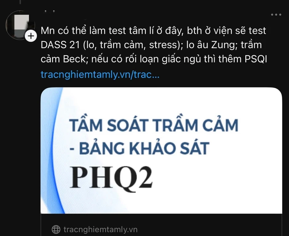 Tự chẩn đoán bệnh tâm thần qua mạng xã hội Tự chẩn đoán bệnh tâm thần qua mạng xã hội