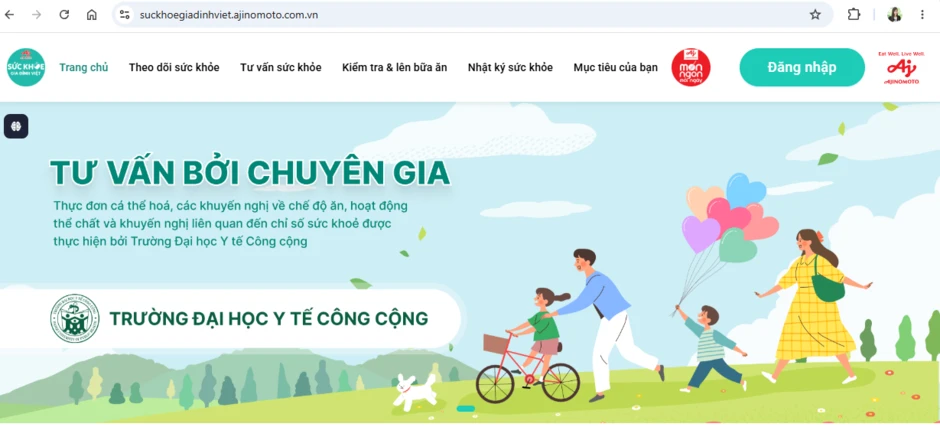 Tư vấn dinh dưỡng cá nhân hóa với nền tảng chăm sóc sức khỏe do Ajinomoto Việt Nam triển khai