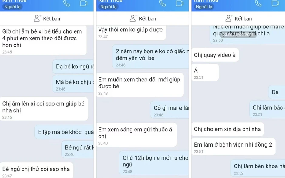 Tự xưng là bác sĩ, nhắn tin yêu cầu lạ lùng hối thúc phụ huynh quay video Tự xưng là bác sĩ, nhắn tin yêu cầu lạ lùng hối thúc phụ huynh quay video
