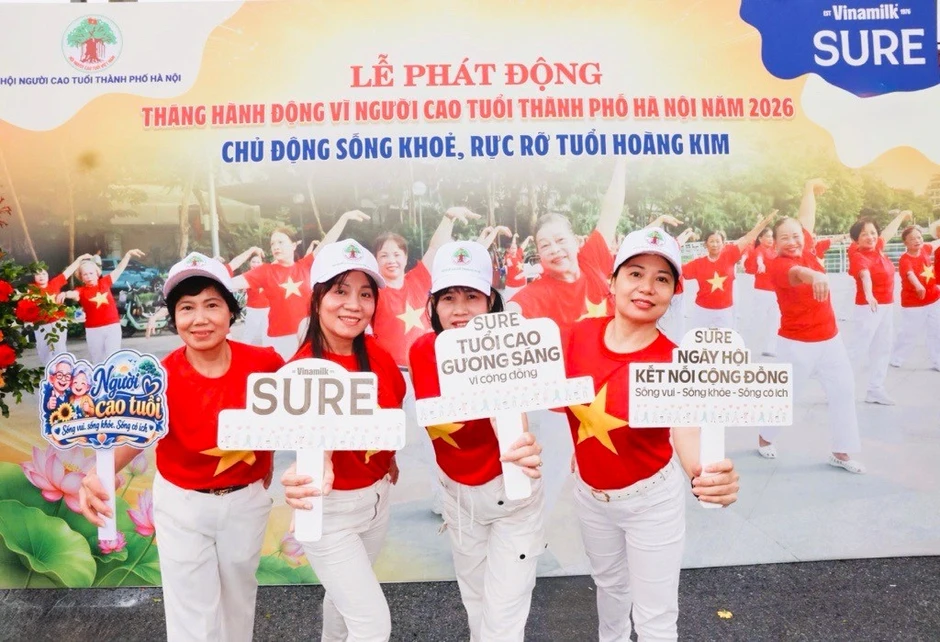 Vinamilk Sure đồng hành cùng người cao tuổi chủ động sống khỏe