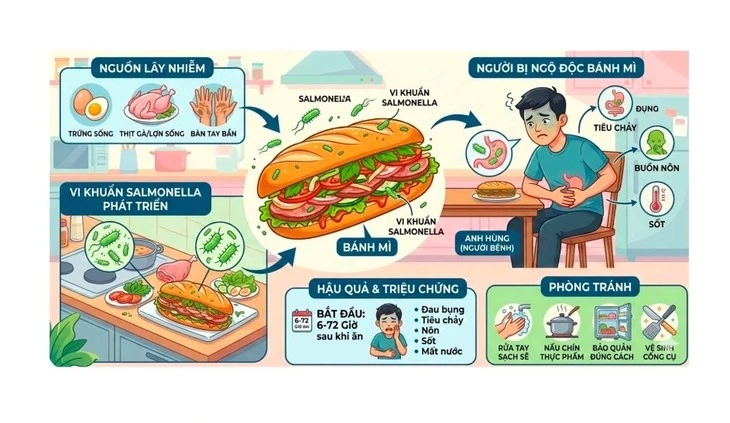 Vụ ngộ độc sau khi ăn bánh mì tại Vũng Tàu: 108 người nhập viện, tìm ra tác nhân gây bệnh Vụ ngộ độc sau khi ăn bánh mì tại Vũng Tàu: 108 người nhập viện, tìm ra tác nhân gây bệnh