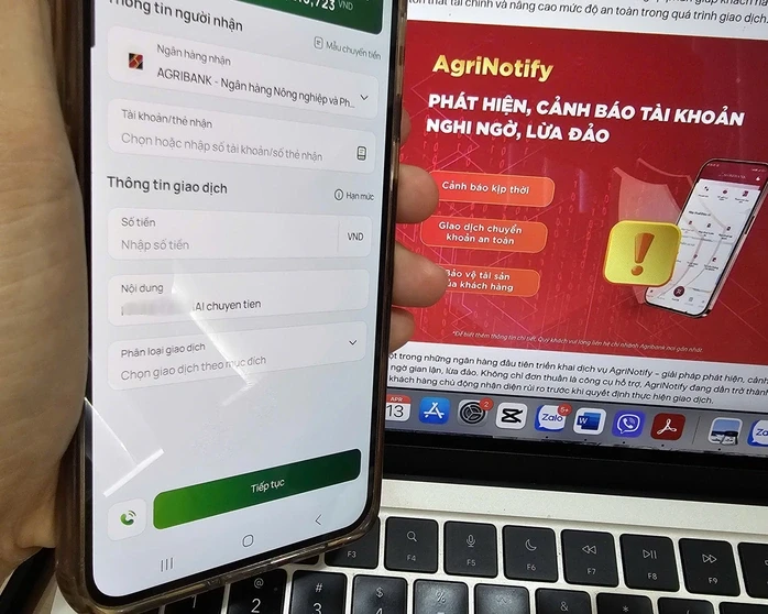 Agribank chặn hơn 91.000 giao dịch chuyển tiền bất thường Agribank chặn hơn 91.000 giao dịch chuyển tiền bất thường