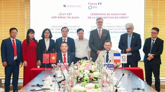 Agribank ký hợp đồng tín dụng hạn mức tài chính khí hậu với Cơ quan Phát triển Pháp