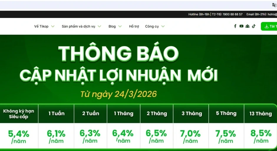 Cảnh báo rủi ro hợp tác đầu tư qua các trang Tikop, Topi, Buff... Cảnh báo rủi ro hợp tác đầu tư qua các trang Tikop, Topi, Buff...