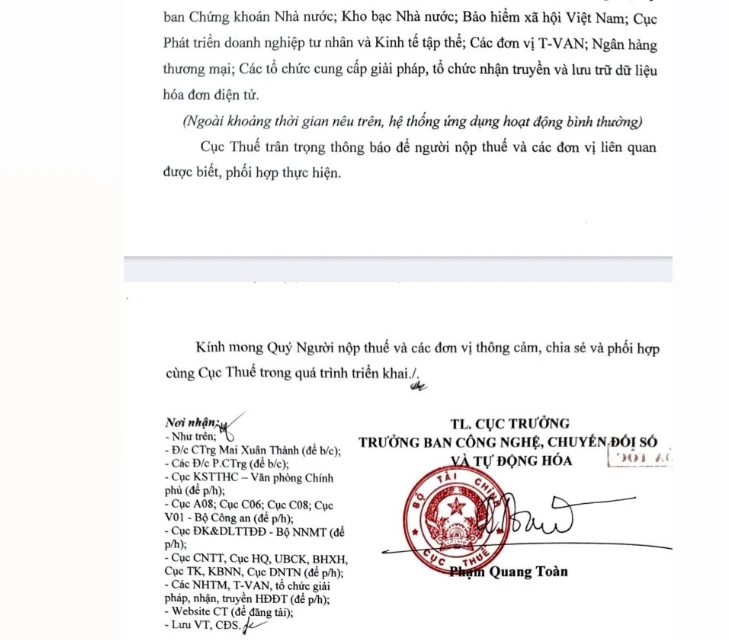Cục Thuế phát thông báo hỏa tốc Cục Thuế phát thông báo hỏa tốc