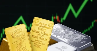 Giá vàng, bạc tăng mạnh