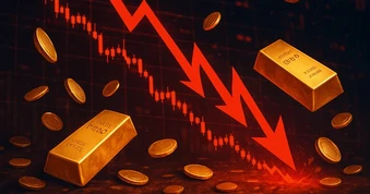 Giá vàng rơi tự do, nhà đầu tư bán tháo