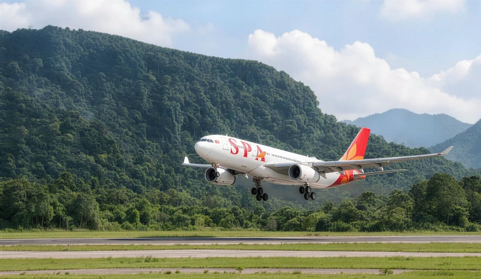 Hôm nay - 22/9, sân bay Phú Quốc thực hiện nghi thức phun vòi rồng đón 1 máy bay đặc biệt, lần đầu tiên có mặt tại đảo Ngọc Hôm nay - 22/9, sân bay Phú Quốc thực hiện nghi thức phun vòi rồng đón 1 máy bay đặc biệt, lần đầu tiên có mặt tại đảo Ngọc