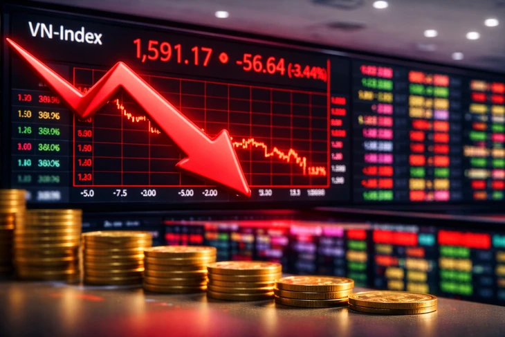 Hơn 630 mã giảm giá, VN-Index rơi sâu về đáy 5 tháng Hơn 630 mã giảm giá, VN-Index rơi sâu về đáy 5 tháng