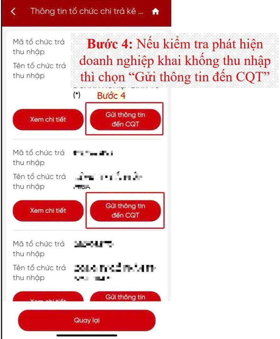Hướng dẫn 5 bước phản ánh khi phát hiện bị khai khống thu nhập qua eTax Mobile Hướng dẫn 5 bước phản ánh khi phát hiện bị khai khống thu nhập qua eTax Mobile