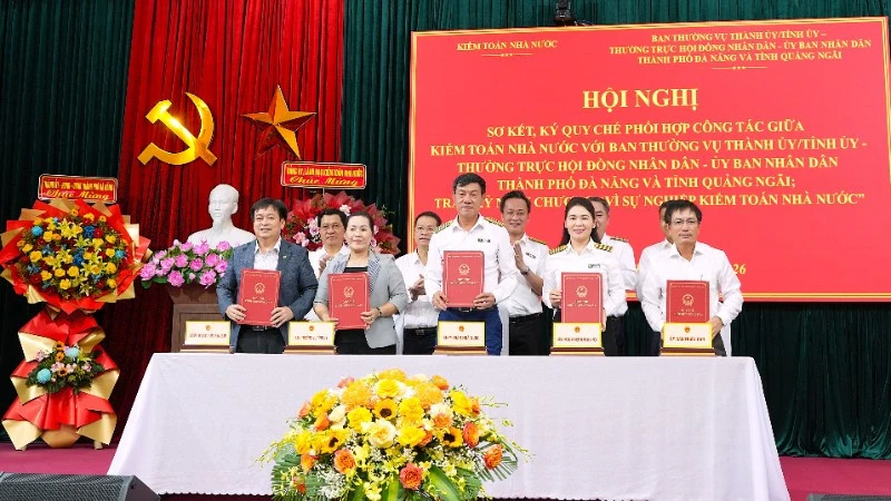 Kiểm toán nhà nước ký Quy chế phối hợp với Đà Nẵng và Quảng Ngãi Kiểm toán nhà nước ký Quy chế phối hợp với Đà Nẵng và Quảng Ngãi