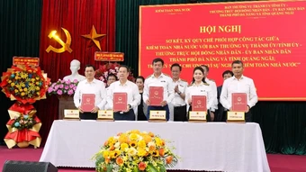 Kiểm toán nhà nước ký Quy chế phối hợp với Đà Nẵng và Quảng Ngãi
