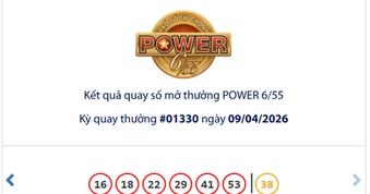 Một vé số Power 6/55 của Vietlott trúng giải Jackpot 2