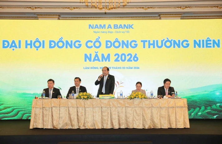 Nam A Bank sẽ tăng vốn điều lệ lên hơn 22.500 tỷ đồng, chia cổ tức 20%