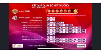Ngày 26-5, xổ số Vietlott có vé Power 6/55 trúng giải Jackpot 1 hơn 83,3 tỉ đồng