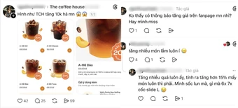 Phê La, The Coffee House đồng loạt tăng giá: Một ly nước có thể lên tới 80.000 đồng, người tiêu dùng nói gì?