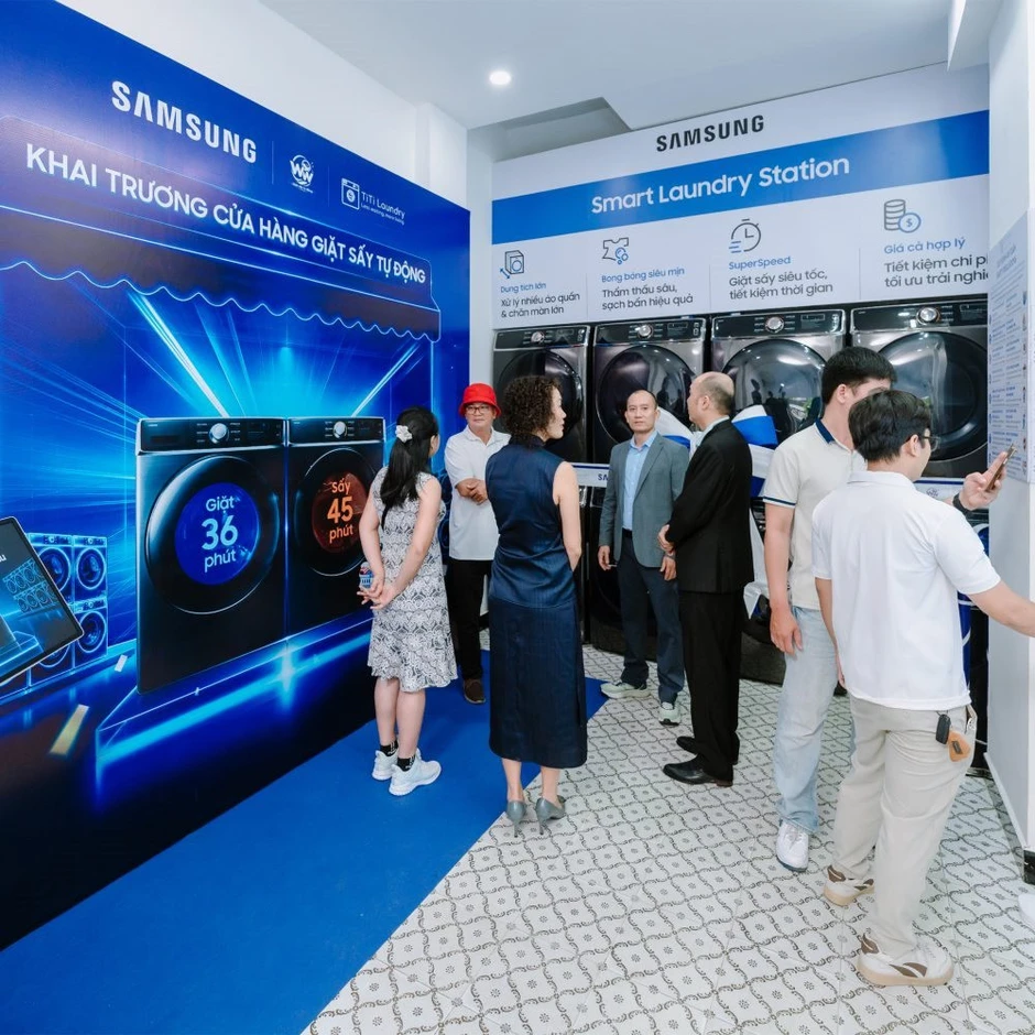 Samsung “nhảy vào” thị trường giặt sấy tự phục vụ 24/7, dự kiến mở 7 cửa hàng tại Việt Nam