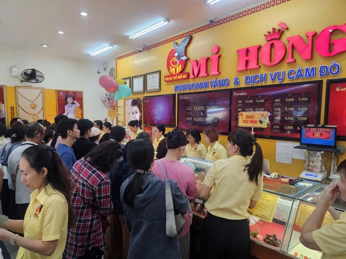 Sáng 24-3, giá vàng miếng SJC, vàng nhẫn tăng tiếp gần 2 triệu đồng