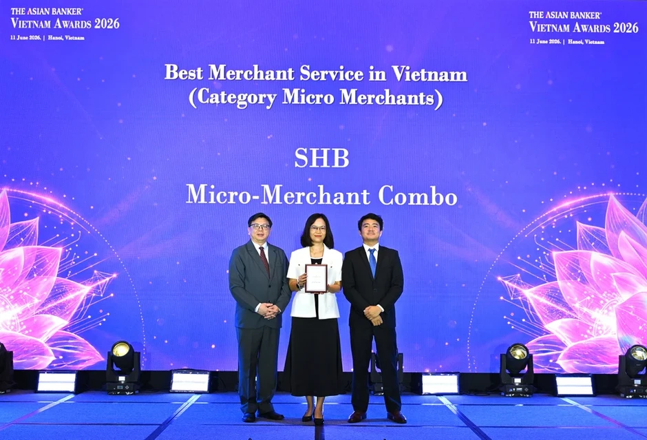 SHB được The Asian Banker vinh danh với giải pháp tài chính xuất sắc cho tiểu thương SHB được The Asian Banker vinh danh với giải pháp tài chính xuất sắc cho tiểu thương