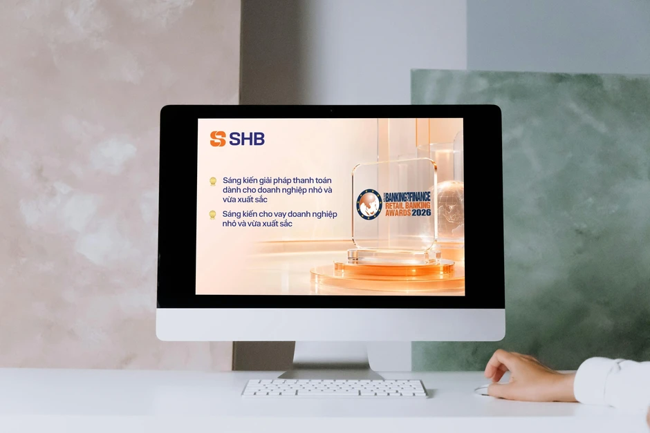 SHB được vinh danh với sáng kiến cho vay và thanh toán xuất sắc
