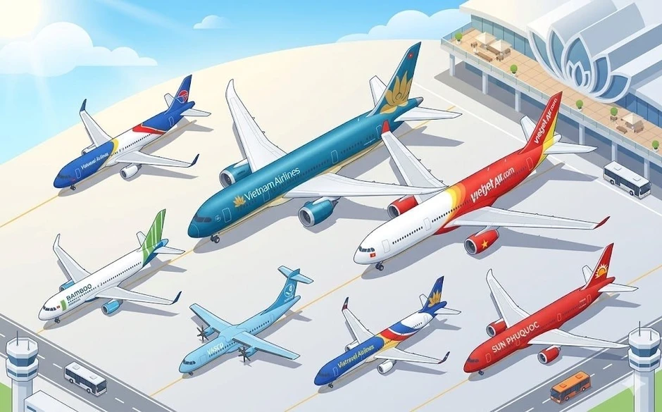 So găng năng lực đội bay của Vietnam Airlines, Vietjet Airs, Sun PhuQuoc Airways, Vietravel Airlines... So găng năng lực đội bay của Vietnam Airlines, Vietjet Airs, Sun PhuQuoc Airways, Vietravel Airlines...