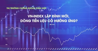 Thị trường chứng khoán tuần mới: VN-Index lập đỉnh mới, dòng tiền liệu có hưởng ứng?