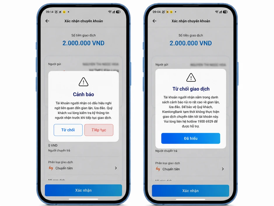 Từ nay: Loạt ngân hàng BIDV, Vietcombank, Vietinbank, KienlongBank,... từ chối giao dịch chuyển tiền của khách hàng trong 2 trường hợp sau