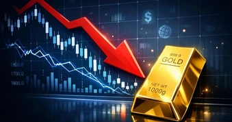 Vàng rơi thẳng đứng, thủng mốc 4.600 USD/ounce