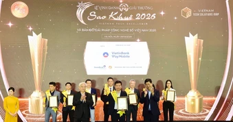 VietinBank iPay Mobile lọt Top 10 Sao Khuê 2026, khẳng định vị thế ứng dụng ngân hàng số