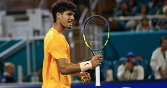 Alcaraz bản lĩnh vượt sức ép, khuất phục Fonseca tại Miami Open