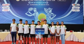 Gần 100 tay vợt tranh tài tại Giải Quần vợt Vô địch các CLB Quốc gia