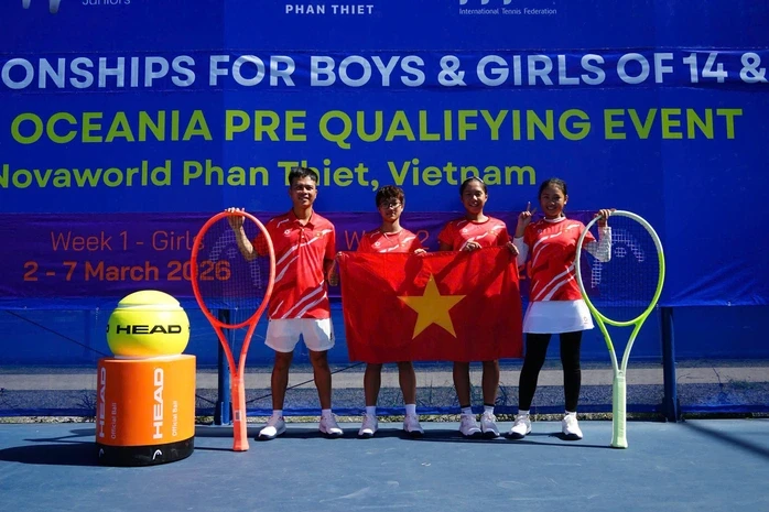 Gần 40 quốc gia tranh tài giải quần vợt trẻ ITF World Juniors tại Việt Nam Gần 40 quốc gia tranh tài giải quần vợt trẻ ITF World Juniors tại Việt Nam