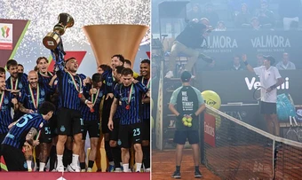 Giải quần vợt Italy gián đoạn vì màn ăn mừng của Inter Milan