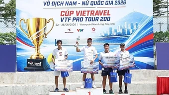 Tay vợt 44 tuổi vô địch giải cấp quốc gia sau 8 năm chờ đợi