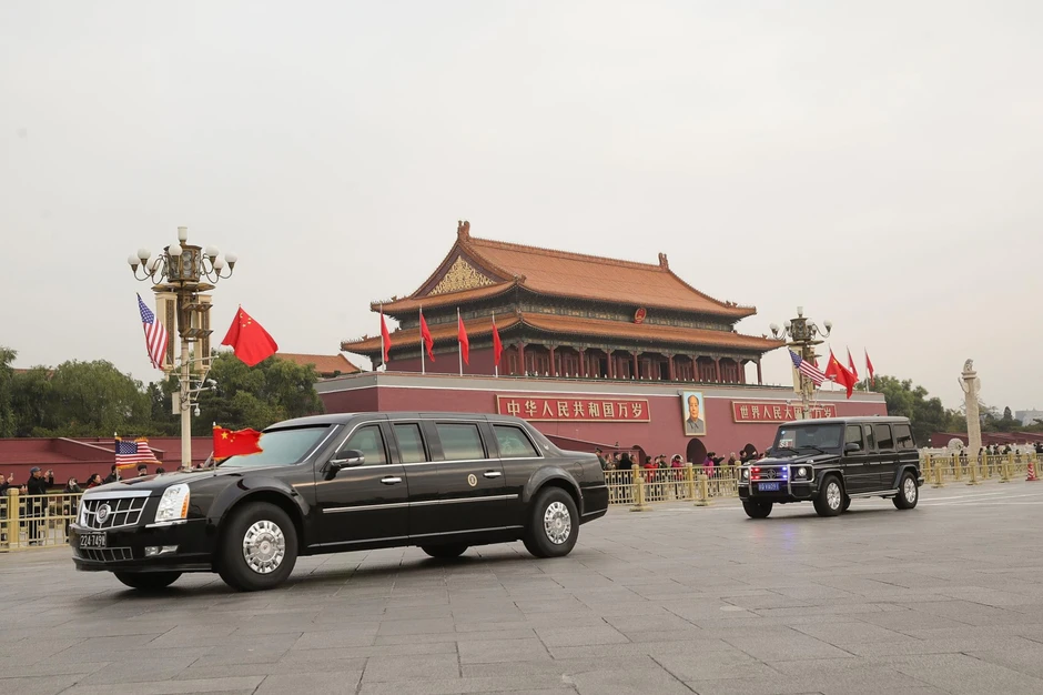 An ninh dày đặc quanh nơi lưu trú của Tổng thống Trump và phái đoàn tại Trung Quốc An ninh dày đặc quanh nơi lưu trú của Tổng thống Trump và phái đoàn tại Trung Quốc