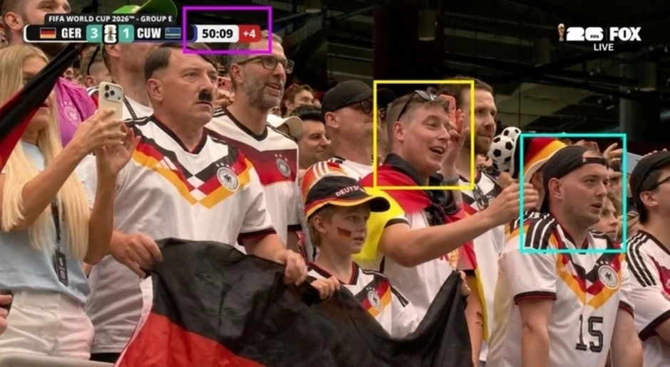Báo Đức xác minh ảnh cổ động viên giống Hitler tại World Cup Báo Đức xác minh ảnh cổ động viên giống Hitler tại World Cup