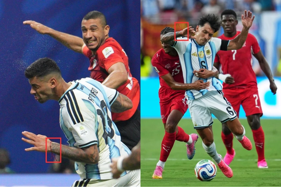 'Bùa may mắn' ruy băng đỏ của đội Argentina qua ba kỳ World Cup - Báo TinVina 'Bùa may mắn' ruy băng đỏ của đội Argentina qua ba kỳ World Cup - Báo TinVina