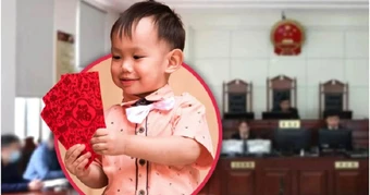 Cậu bé kiện cha đòi lại tiền lì xì tết