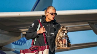 Haaland ôm gấu mèo bông về nước sau World Cup - Báo TinVina