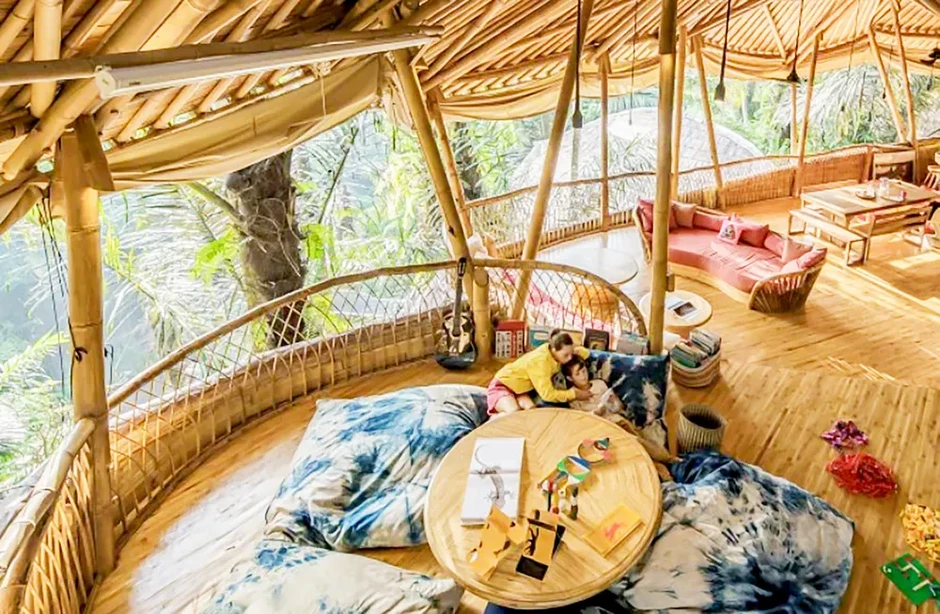 Sử dụng tre trong công trình giúp giảm phát thải