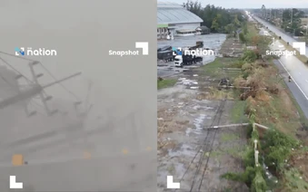 Tình hình bão lớn tại Thái Lan: Cột điện đổ sập, mất điện diện rộng, đã có người tử vong