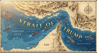Tổng thống Trump đăng bài, đổi tên eo biển Hormuz thành ‘eo biển Trump’